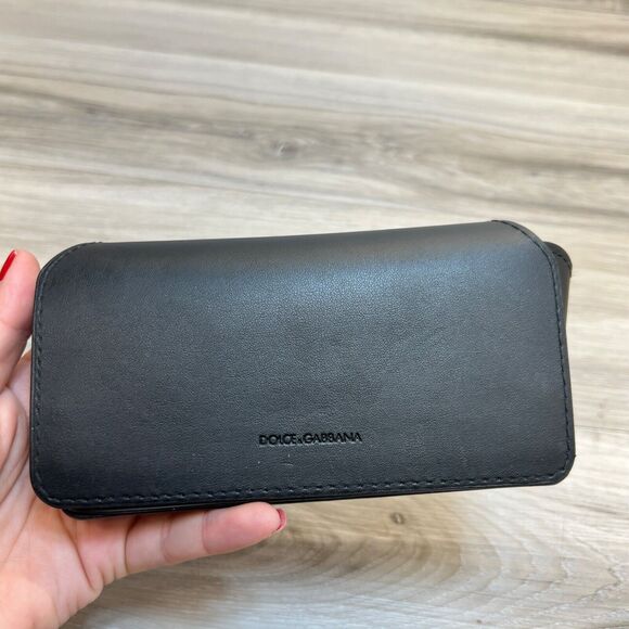 Dolce & Gabbana Medium Semi-Soft Shell Flip Top Eyeglasses Case - Picture 6 of 11